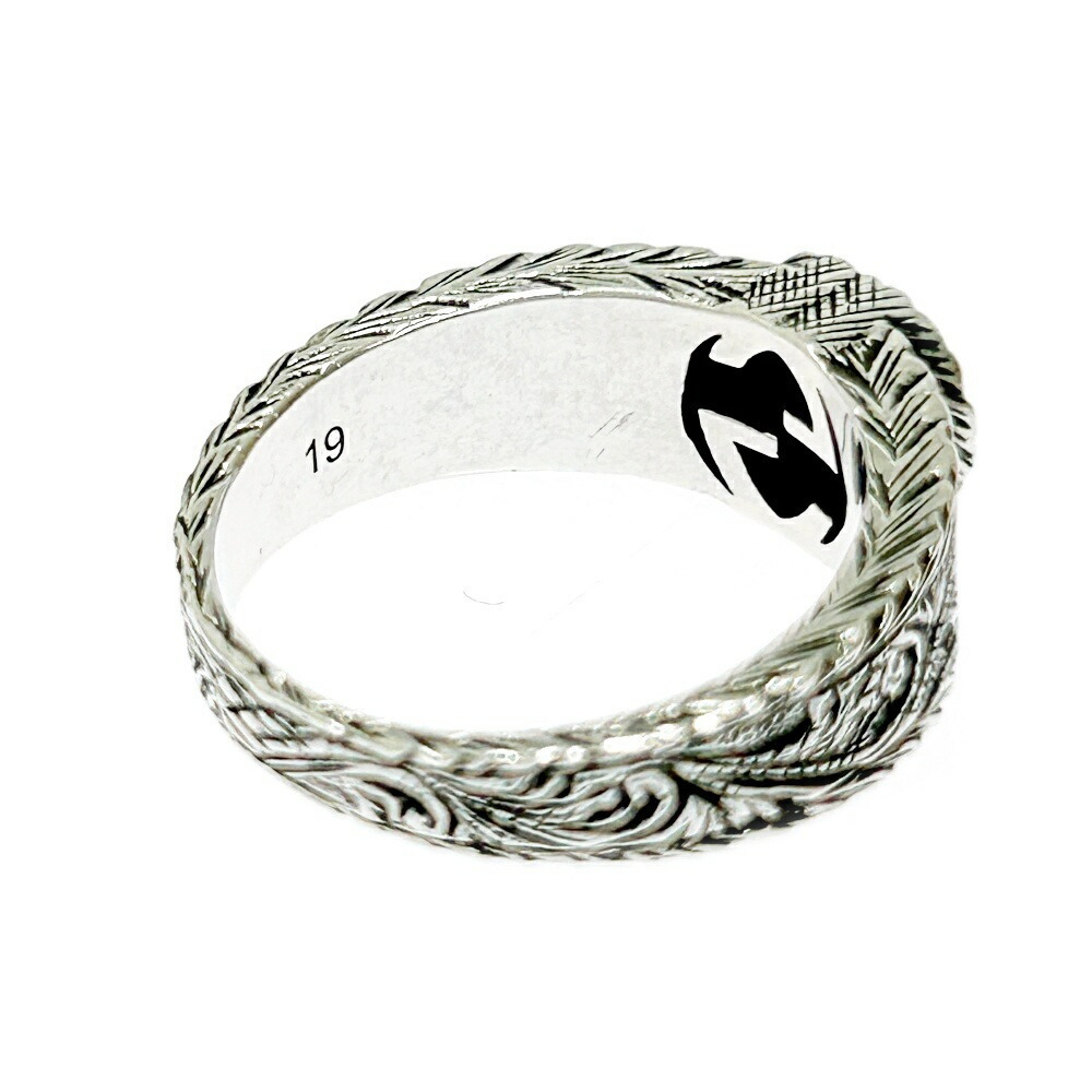 Gucci Silver Interlocking Gg Arabesque Ring - image 7